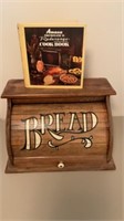 Wooden Bread Box With Amana Cookbook