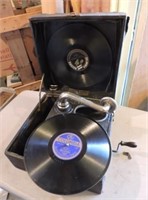 Rare Antique Carryola Gramophone Working Condition