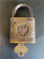 Vintage Eagle Lock & Key