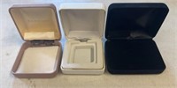 (3)EMPTY JEWELRY BOXES-ASSORTED