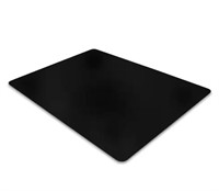 Black Vinyl Rectangular Chair Mat for Carpets