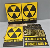 Metal Fallout Shelter Sign Collection (21)