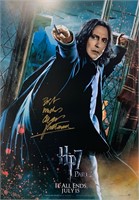 Alan Rickman Autograph Harry Potter Poster