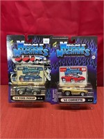 Two 1:64 scale die cast muscle machines