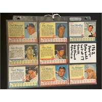(17) 1962 Post Cereal Baseball Cards