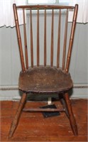 seven spindle Windsor side chair, one spindle