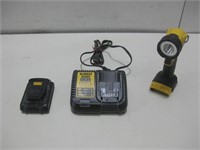 Dewalt Flashlight & Charger Powers On