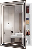 FOMAYKO Bathroom Mirror Medicine Cabinet,  22"x30"