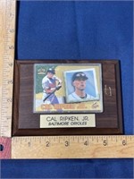 Cal Ripken jr. baseball trading card plaque