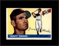 1955 Topps #1 Dusty Rhodes EX to EX-MT+