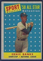 1958 Topps #482 Ernie Banks AS Chicago Cubs