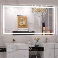 Keonjinn LED Bathroom Mirror 55 x 30 Inch