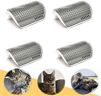 4 Pack Corner Wall Groomer Soft Grooming Brush Cat