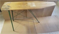 Antique Wood & Metal Ironing Board - Moves Freely