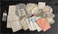 Vintage Handkerchiefs, Hand Made Doilies & Linens