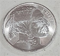 .999 Fine Silver 1 Troy oz  Indian / Buffalo Motif