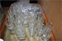 LARGE GROUPING OF GRAPE VINE GLASSES