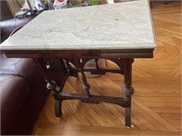 Marble Top Table 22x31 1/2x30 1/2