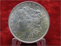 1921- Morgan Silver Dollar US coin.