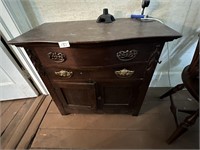 ANTIQUE SMALL CABINET CHEST