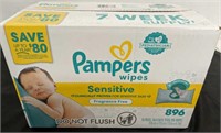 GROUP OF PAMPERS INDIVIDUAL WIPES