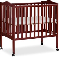DOM 2-In-1 Folding Side Crib CHERRY