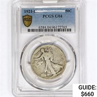 1921-D Walking Liberty Half Dollar PCGS G4