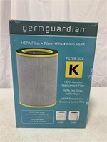 GERMGUARDIAN, HEPA REPLACEMENT FILTER, SIZE: K,