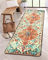 Lahome Bohemian Washable Runner Rugs with Rubber B