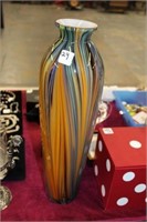 Art Glass Vase 18"