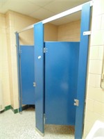 (2) Regular Bathroom Stalls & Toilet Roll Holders