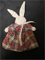 Vintage Bunny Finger Puppet