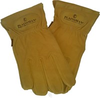 2 Pair Leather Gloves, Large, Plainsman