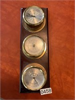 Clock thermometer , barometer gauges