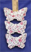 Set of 3 Butterfly Trinket Dishes