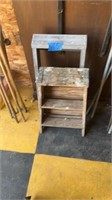 Step ladders 1- wood 1’ 10” & 1 metal 2’