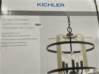 KICHLER 5 LIGHT CHANDELIER