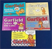 (5) 1980’s Garfield paperback books, they have a