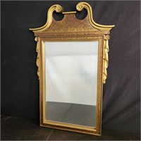 Gold framed mirror