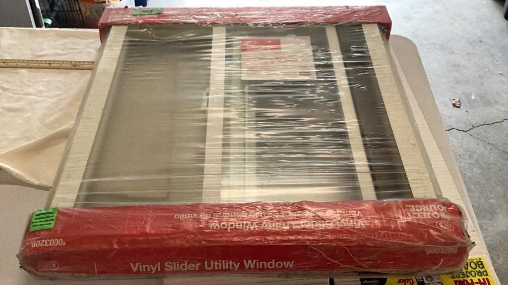 Vinyl Slider Utility Window