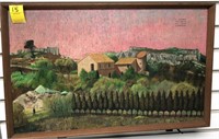 VINTAGE FRENCH PAINTING, LANDSCAPE