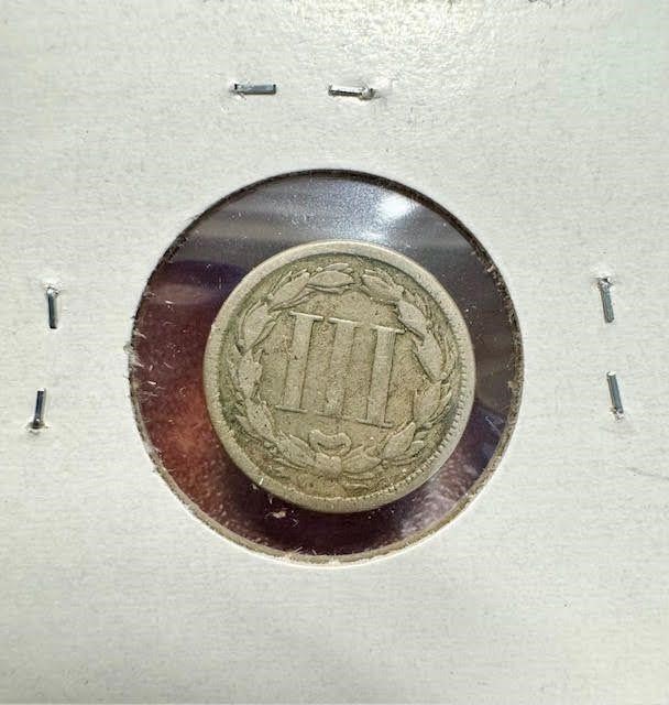 1865 US 3-Cent Nickel