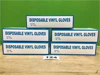 Disposable Vinyl Gloves lot of 5