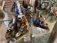 FOUR 1980'S NORMAN ROCKWELL FIGURINES