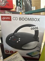 GPX CD BOOMBOX RETAIL $40
