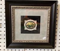 Framed medallion of what appears to be a Civil
