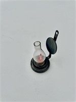 Miniature Dollhouse Hurricane Lamp