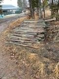 6 ft used posts, 3.5 inch to 4 inch, pile of 5