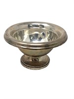 Sterling silver compote bowl reinforced