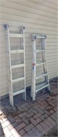 Werner 21 ft aluminum step/extension ladder, 300#